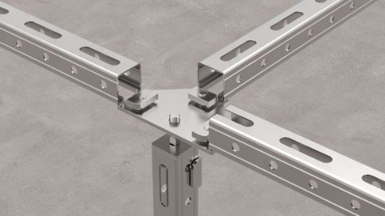 Опора фальшпола регулируемая FFX Код товара: 11.192                              Предназначена для точной регулировки высоты фальшпола в системе промышленных фальшполов Fachmann.